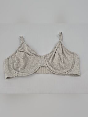 Fruit of the Loom Underwire Bra Unlined Cotton Jersey Gray FT920 Size XXL